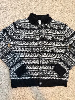 J. Crew Crewcuts Soft Knot Fair Isle Cardigan, 6-7 (small)